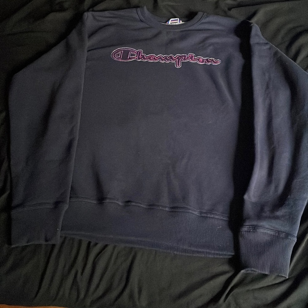Navy Blue champion sweater